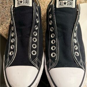 Converse Black and White Slip-On Loafers